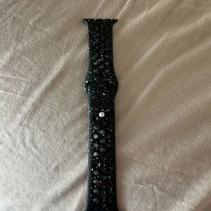 Apple Black Watch Band with Multicolor Speckles